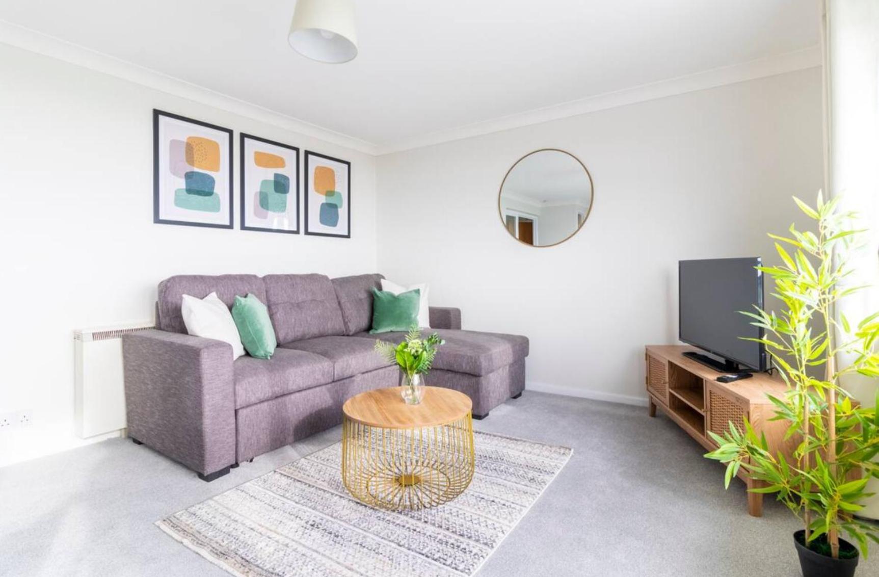 Wow! Seaview Beach Apartment Sleeps 6-Free Parking Bournemouth Exterior foto